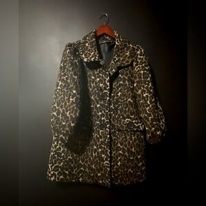 Leopard Print Coat